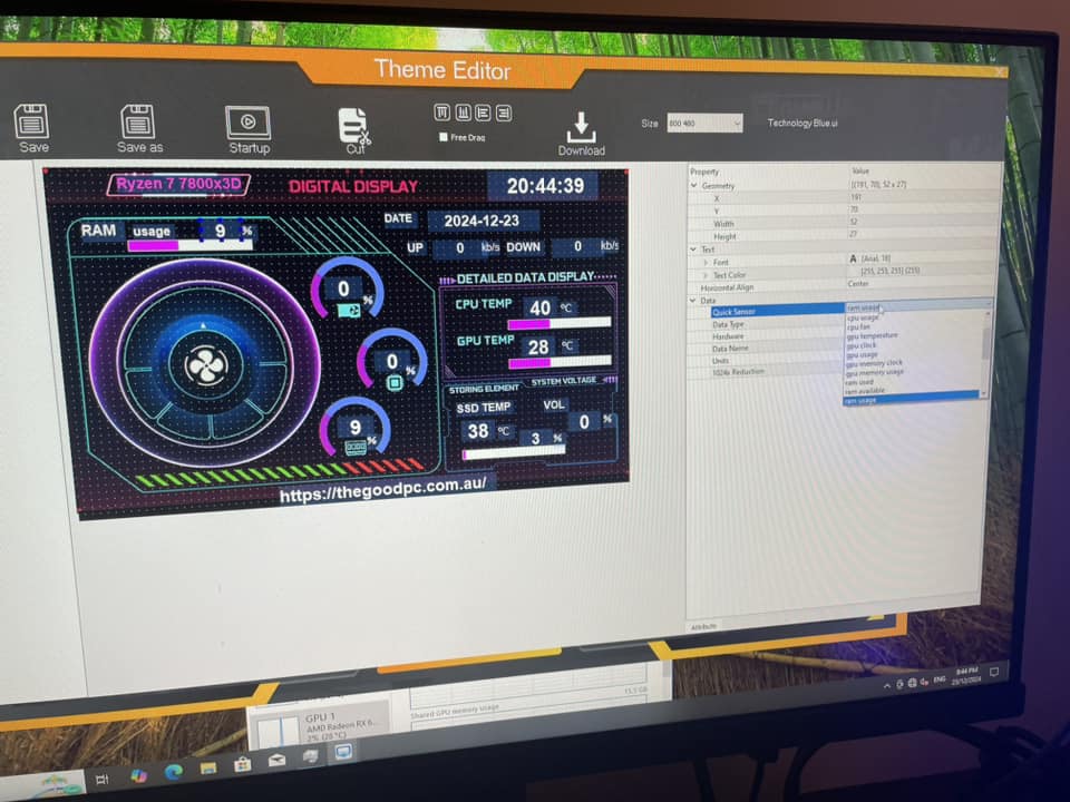Ryzen 7 7800x3D- RX 6700xt- 32 GB RAM