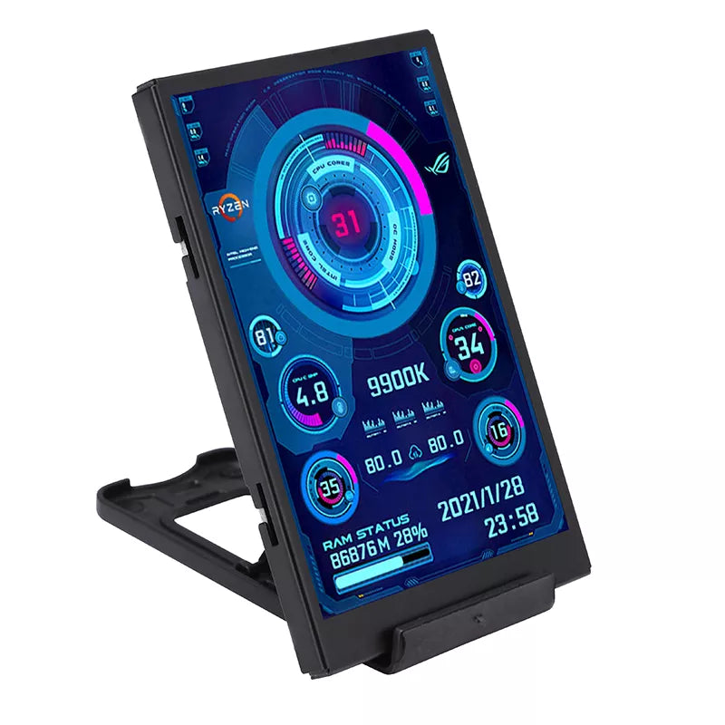 New 3.5 Inch IPS TYPE-C Secondary Screen Computer CPU GPU RAM HDD MonitorUSB