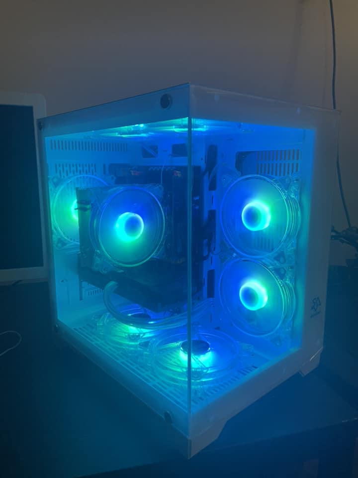 Ex-Build PC New White PC | RTX 3060 12 GB | Intel 10 Cores/20 Threads | 32 GB RAM | 512 GB SSD | Wifi
