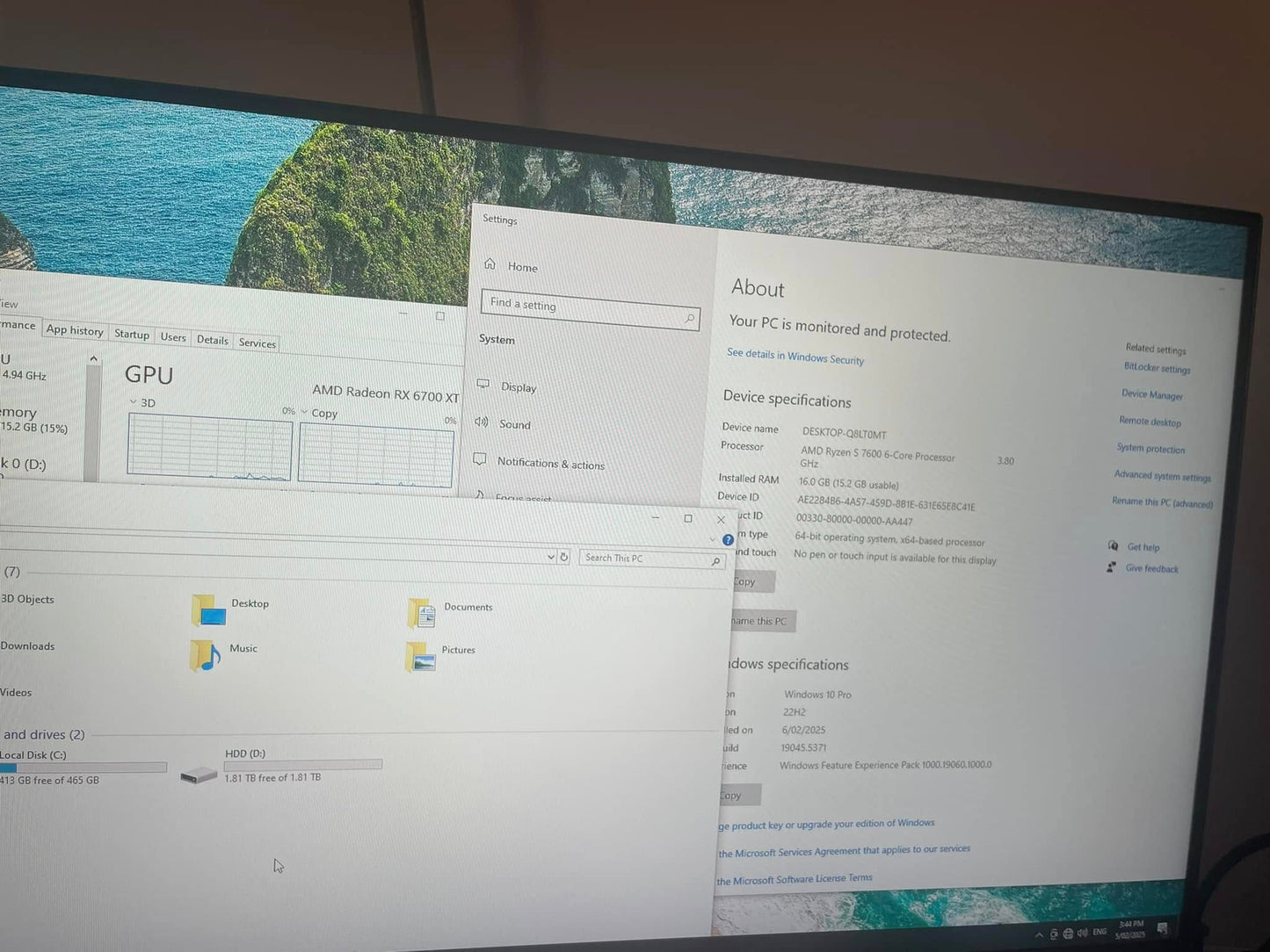 Ryzen 5 7600- RX 6700XT 12 GB