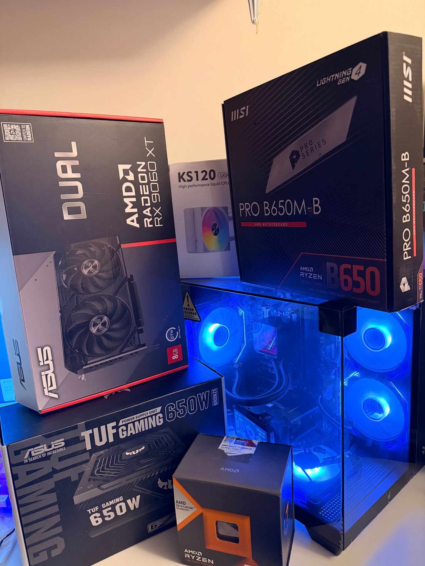 Brand new 7800x3D, RX 9060xt