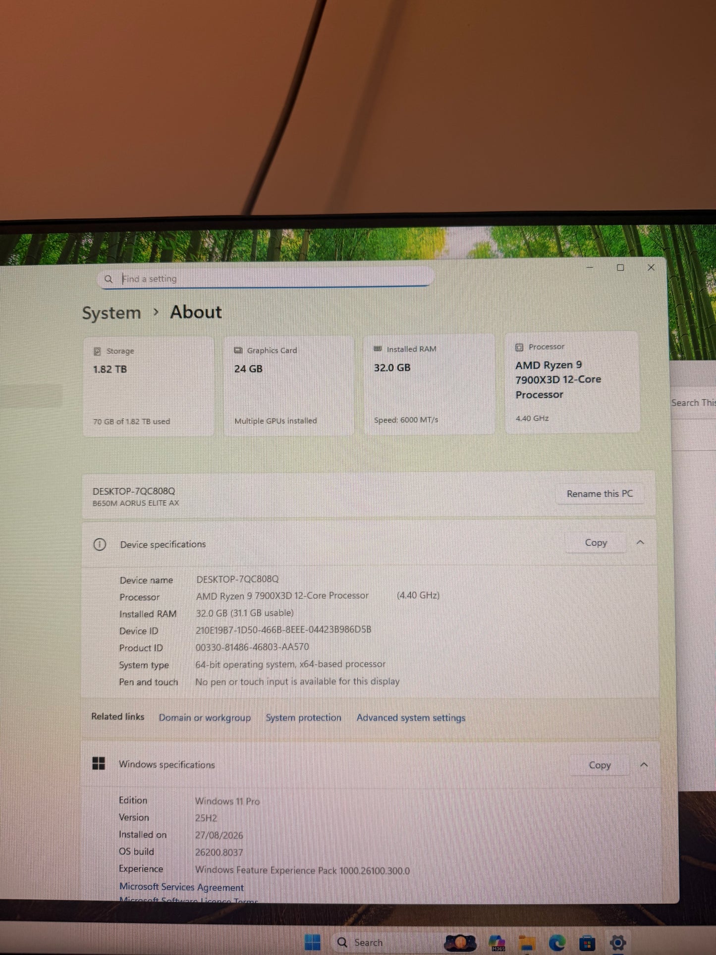 Ryzen 9 7900x3D, RX 7900XTX, Gen 5 MVNe SSD