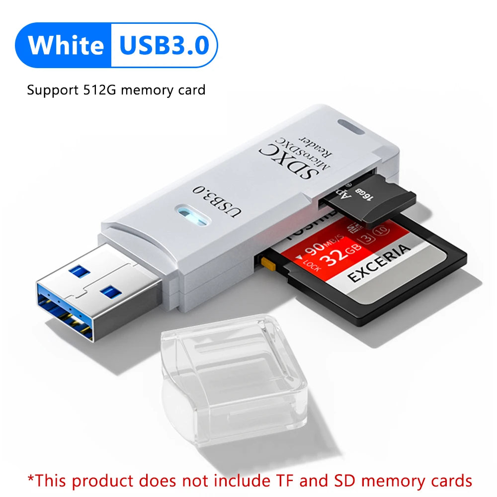 [Special- online only] 2 in 1 USB 3.0 Card Reader Micro sd card Reader usb adapter High Speed Cardreader TF Memory card For PC Laptop Accessories