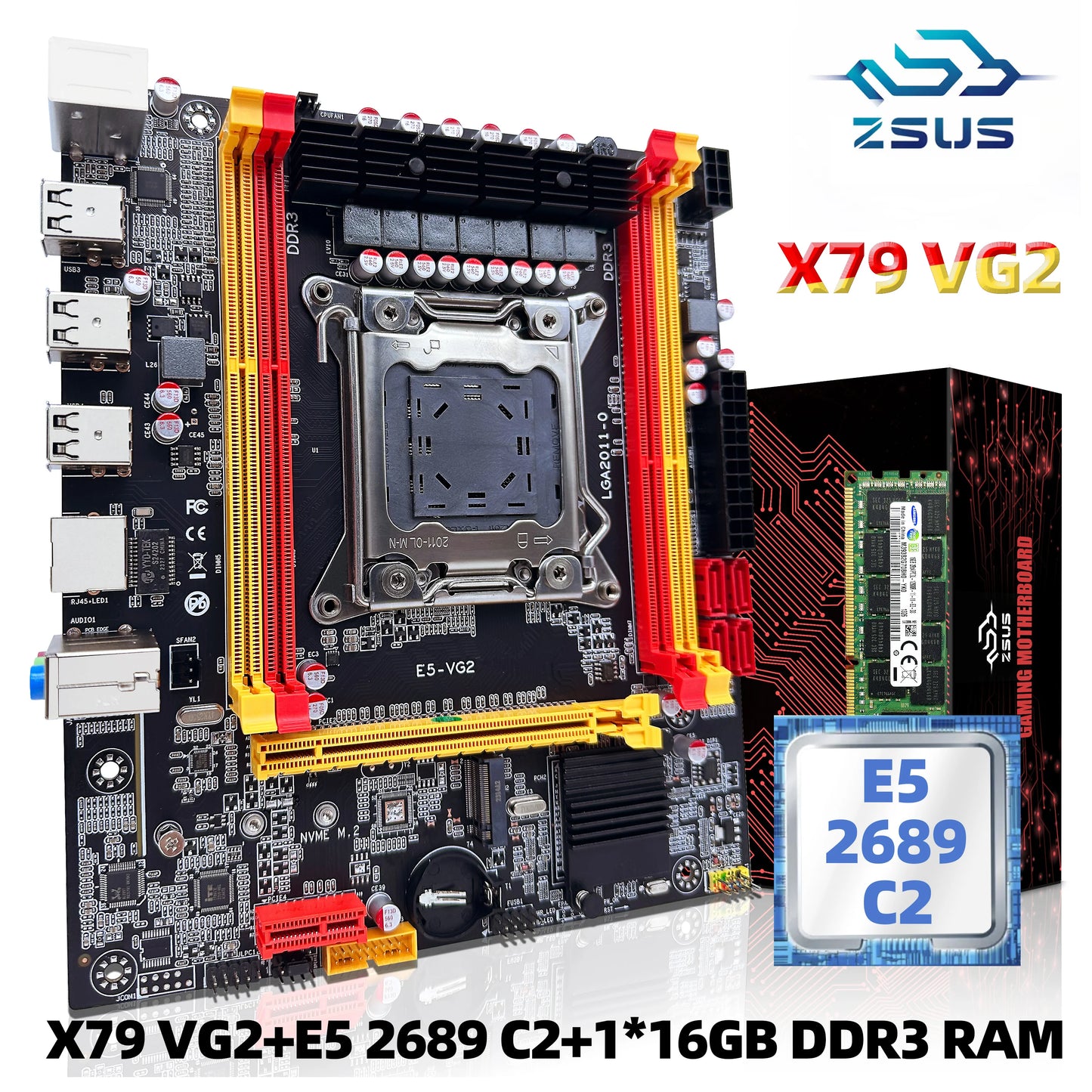 [ Special- Online Only] Combo- x79 motherboard, E5 2689( 8 Cores/ 16 threads), 16 GB ECC RAM