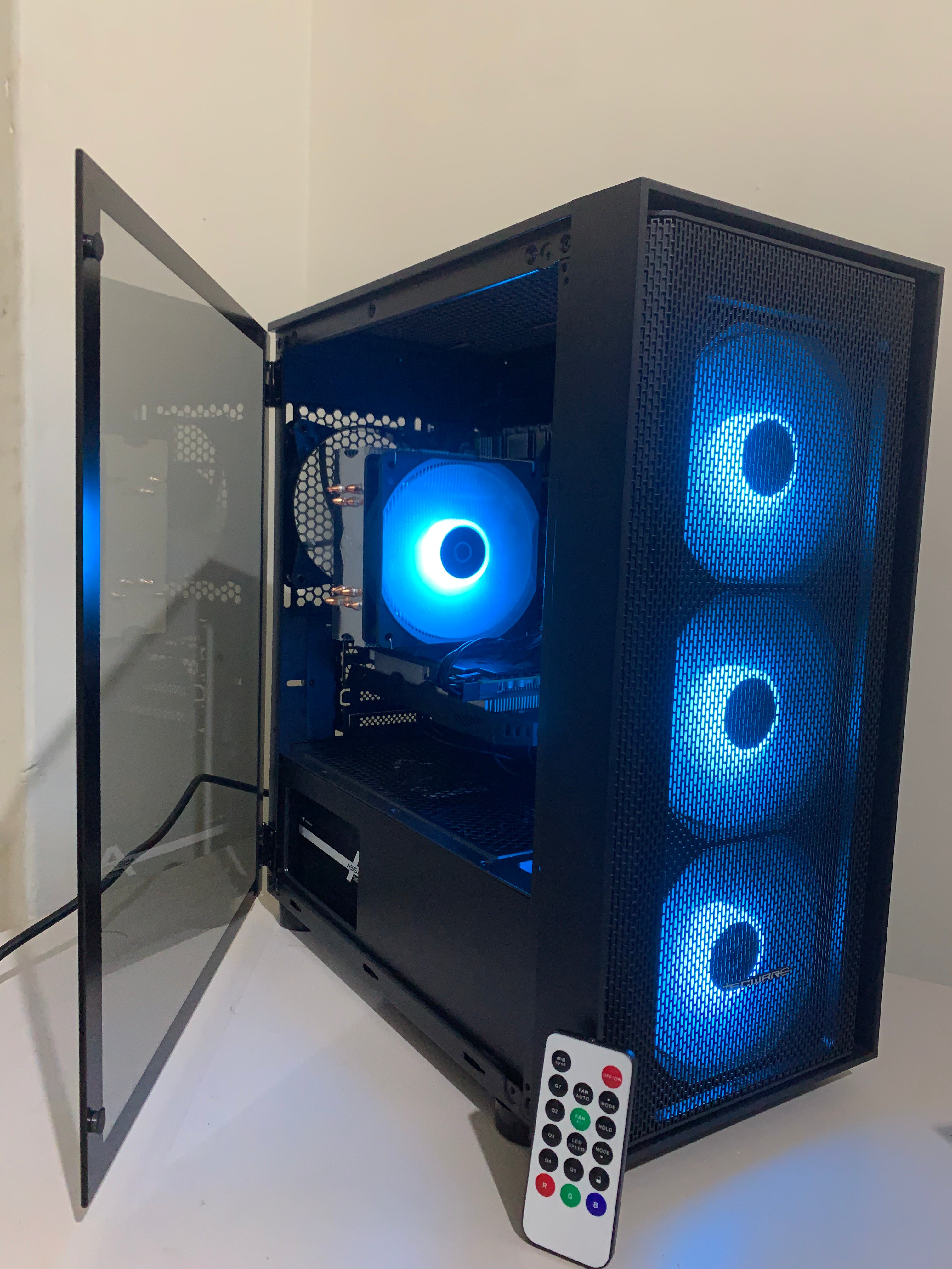 8 Gpu Computer Workstation/ Gaming PC- Intel 8 Cores/16 Threads RX 580 8GB 2048sp- 16 ...