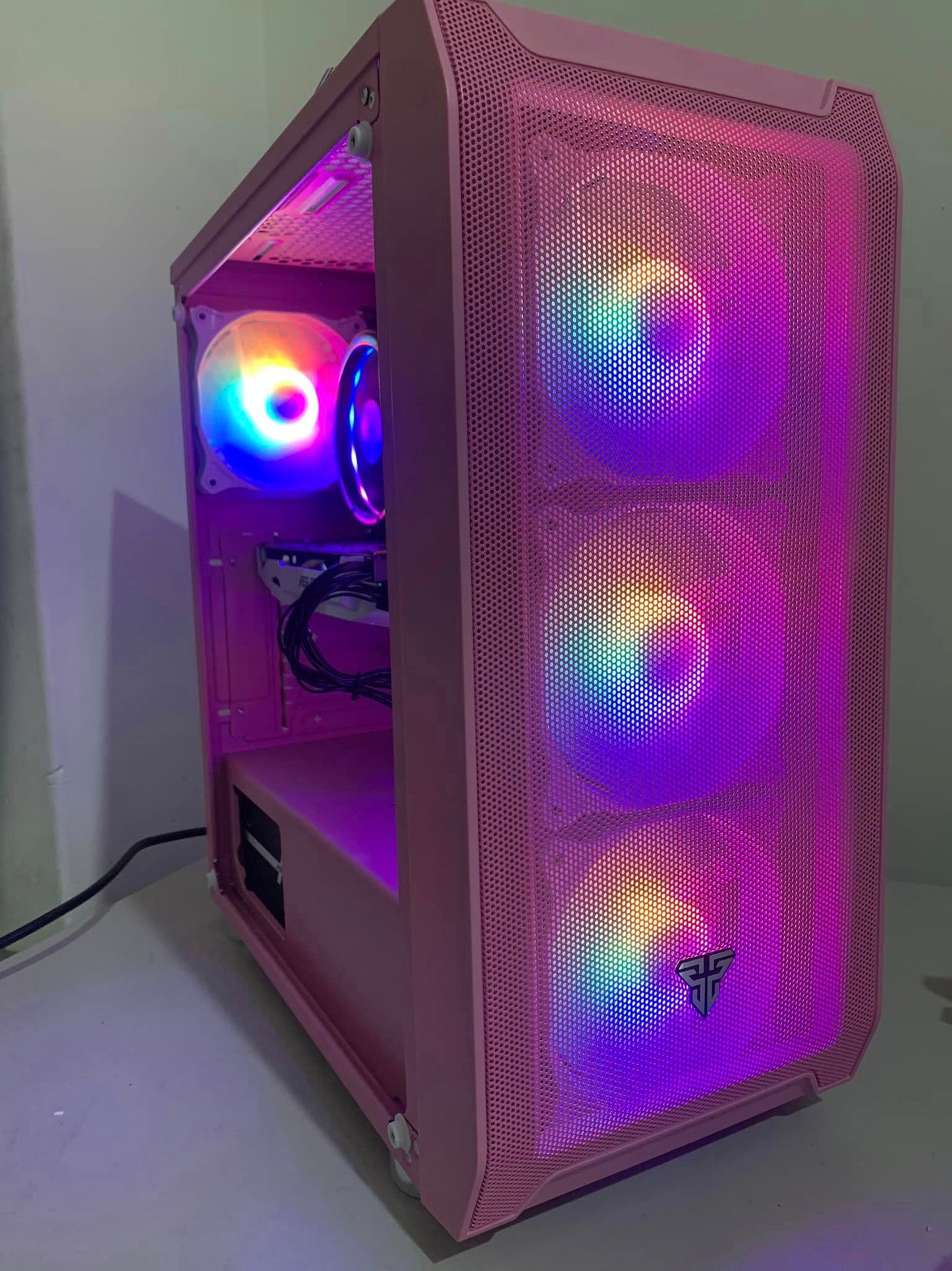 Pink HomeLab/ Light Gaming PC- Intel 8 Cores- GTX 1060 3GB-16 GB RAM