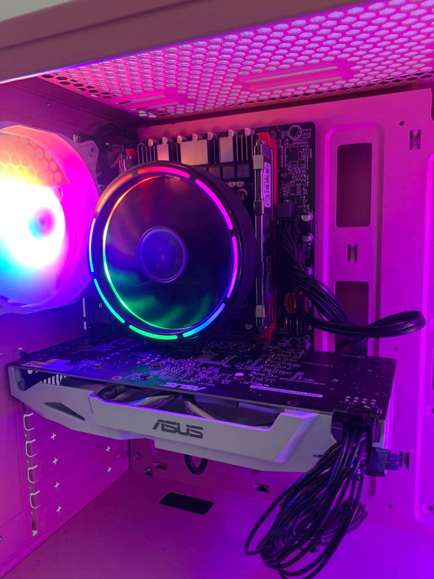 Pink HomeLab/ Light Gaming PC- Intel 8 Cores- GTX 1060 3GB-16 GB RAM